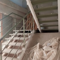 Ignifugacio de gambes d'escales amb pintura intumescent